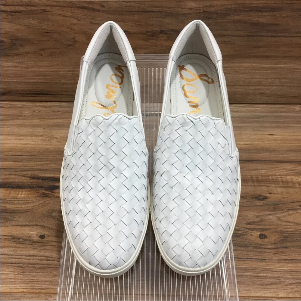<SOLD>Sam Edelman Eda Woven Leather SlipOnSneakers - Picture 2 of 6